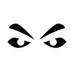 Angry Eyes SVG Icon